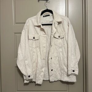 Zara Off-White Corduroy Jacket